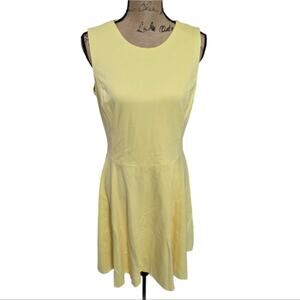 Ralph Lauren Women's Yellow Bloom Sleeveless Crepe A-Line Dress Size‎ 10 New!